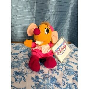 Disney NWT Vintage Suzy Mouse Cinderella Beanie Plush